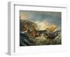 The Wreck of a Transport Ship, 1805-J. M. W. Turner-Framed Giclee Print