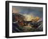 The Wreck of a Transport Ship Circa 1810-J. M. W. Turner-Framed Giclee Print