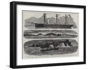 The Wreck of Hm Gunboat Wasp Off Tory Island, Donegal-Joseph Nash-Framed Giclee Print