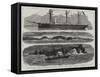 The Wreck of Hm Gunboat Wasp Off Tory Island, Donegal-Joseph Nash-Framed Stretched Canvas