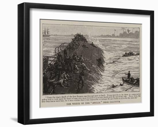 The Wreck of the Anglia Near Calcutta-null-Framed Giclee Print