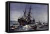 The Wreck of the "Birkenhead," 1852-Charles Edward Dixon-Framed Stretched Canvas