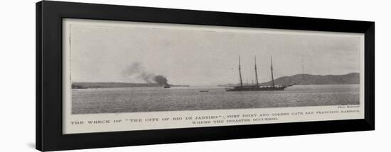 The Wreck of The City of Rio De Janeiro-null-Framed Giclee Print