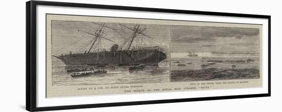 The Wreck of the Royal Mail Steamer Boyne-null-Framed Premium Giclee Print