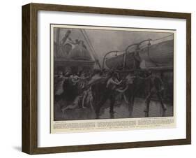 The Wreck of the Ss Lusitania, the Scene on Deck after the Steamer Had Struck-Joseph Nash-Framed Giclee Print