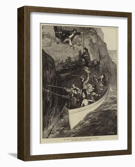 The Wreck of the Strathmore, Taking the Survivors from the Island-William Heysham Overend-Framed Giclee Print