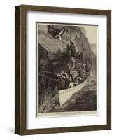 The Wreck of the Strathmore, Taking the Survivors from the Island-William Heysham Overend-Framed Giclee Print