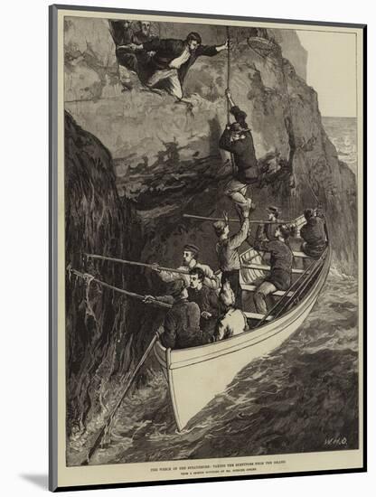 The Wreck of the Strathmore, Taking the Survivors from the Island-William Heysham Overend-Mounted Giclee Print