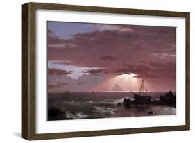 The Wreck-Frederic Edwin Church-Framed Art Print