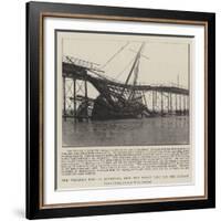 The Wrecked Pier at Southend, with the Yacht That Did the Damage-null-Framed Giclee Print