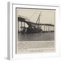 The Wrecked Pier at Southend, with the Yacht That Did the Damage-null-Framed Giclee Print