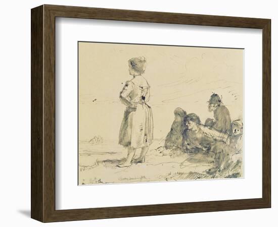 The Wreckers, C.1900-Augustus Edwin John-Framed Giclee Print