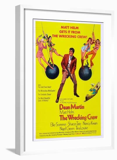 THE WRECKING CREW, US poster, Dean Martin, 1969-null-Framed Art Print