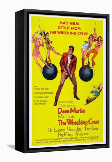 THE WRECKING CREW, US poster, Dean Martin, 1969-null-Framed Stretched Canvas