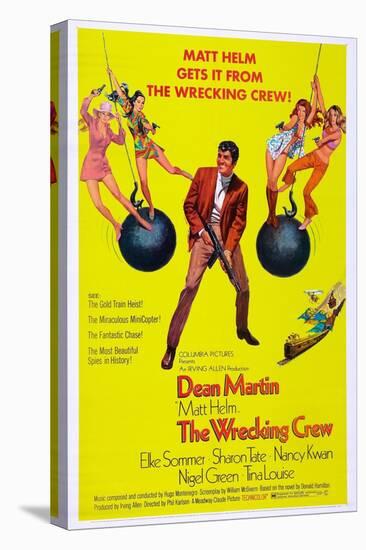 THE WRECKING CREW, US poster, Dean Martin, 1969-null-Stretched Canvas