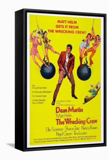 THE WRECKING CREW, US poster, Dean Martin, 1969-null-Framed Stretched Canvas