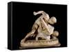 The Wrestler, Copy of Greek Sculpture 3rd Century BC-null-Framed Stretched Canvas