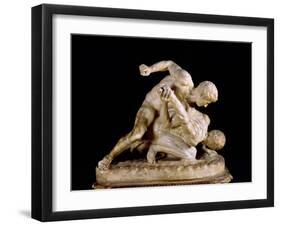 The Wrestler, Copy of Greek Sculpture 3rd Century BC-null-Framed Giclee Print