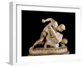 The Wrestler, Copy of Greek Sculpture 3rd Century BC-null-Framed Giclee Print