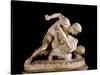 The Wrestler, Copy of Greek Sculpture 3rd Century BC-null-Stretched Canvas