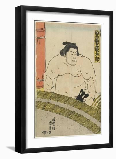 The Wrestler Kurokumo Tatsugoro of the Higo Stable, 1830-1844-Utagawa Kunisada-Framed Giclee Print