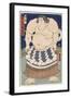 The wrestler Shiranui Mitsuemon, wearing an apron (kesho-mawashi), 1860-null-Framed Giclee Print