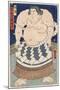 The wrestler Shiranui Mitsuemon, wearing an apron (kesho-mawashi), 1860-null-Mounted Giclee Print