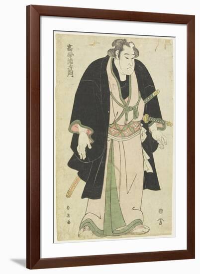 The Wrestler Takasago Uraemon-Katsukawa Shun'ei-Framed Giclee Print