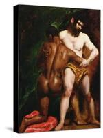 The Wrestlers, 1835-45-William Etty-Stretched Canvas