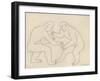 The Wrestlers, 1913-Henri Gaudier-brzeska-Framed Giclee Print