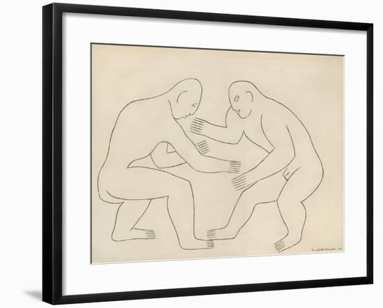 The Wrestlers, 1913-Henri Gaudier-brzeska-Framed Giclee Print