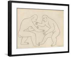 The Wrestlers, 1913-Henri Gaudier-brzeska-Framed Giclee Print