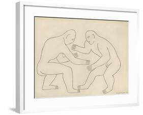 The Wrestlers, 1913-Henri Gaudier-brzeska-Framed Giclee Print