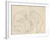 The Wrestlers, 1913-Henri Gaudier-brzeska-Framed Giclee Print