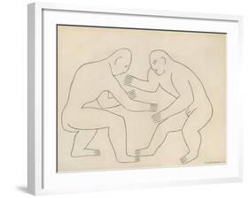 The Wrestlers, 1913-Henri Gaudier-brzeska-Framed Giclee Print