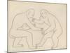 The Wrestlers, 1913-Henri Gaudier-brzeska-Mounted Giclee Print