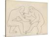 The Wrestlers, 1913-Henri Gaudier-brzeska-Stretched Canvas