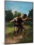 The Wrestlers-Gustave Courbet-Mounted Giclee Print