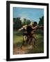 The Wrestlers-Gustave Courbet-Framed Giclee Print