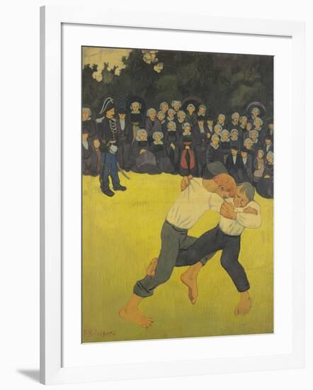 The Wrestling Bretons, circa 1893-Paul Serusier-Framed Giclee Print