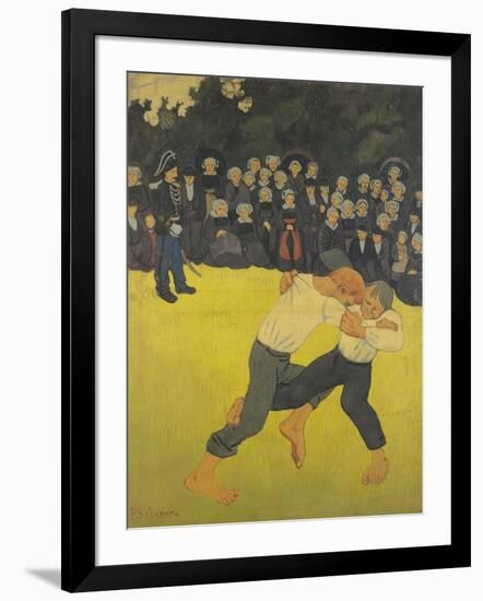 The Wrestling Bretons, circa 1893-Paul Serusier-Framed Giclee Print