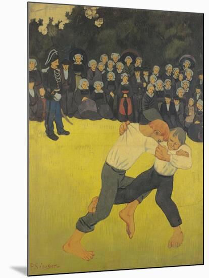 The Wrestling Bretons, circa 1893-Paul Serusier-Mounted Giclee Print