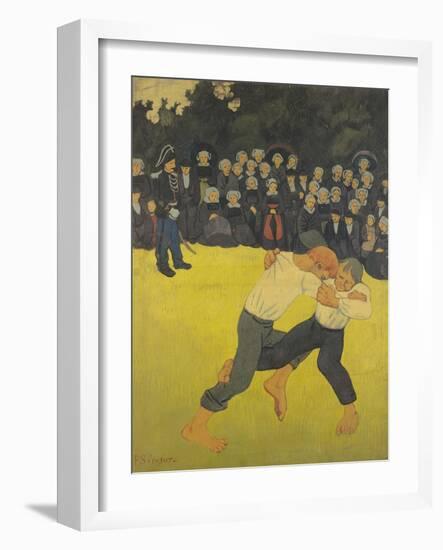 The Wrestling Bretons, circa 1893-Paul Serusier-Framed Giclee Print