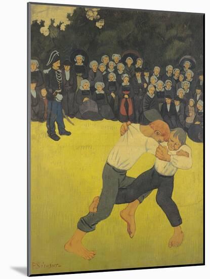 The Wrestling Bretons, circa 1893-Paul Serusier-Mounted Giclee Print