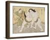 The Wrestling Match Between Kimenzan Tanigoro and Edogasaki Gemji-Okada Beisanjin-Framed Giclee Print