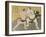 The Wrestling Match Between Kimenzan Tanigoro and Edogasaki Gemji-Okada Beisanjin-Framed Giclee Print