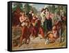 The Wrestling Scene in 'As You Like It', 1854-Daniel Maclise-Framed Stretched Canvas