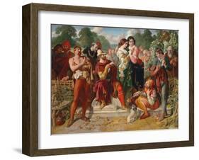 The Wrestling Scene in 'As You Like It', 1854-Daniel Maclise-Framed Giclee Print