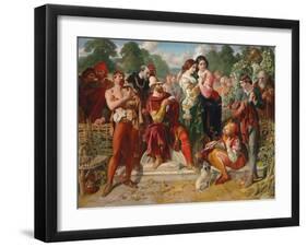 The Wrestling Scene in 'As You Like It', 1854-Daniel Maclise-Framed Giclee Print