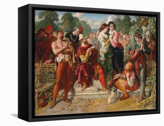 The Wrestling Scene in 'As You Like It', 1854-Daniel Maclise-Framed Stretched Canvas